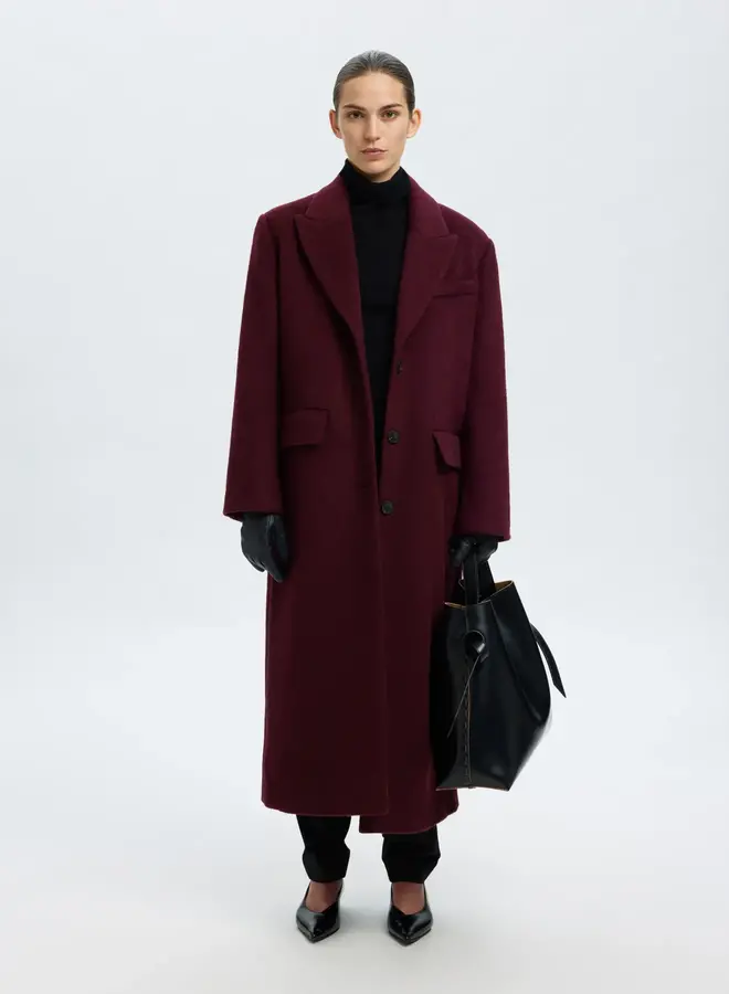 SF alda wool coat fig