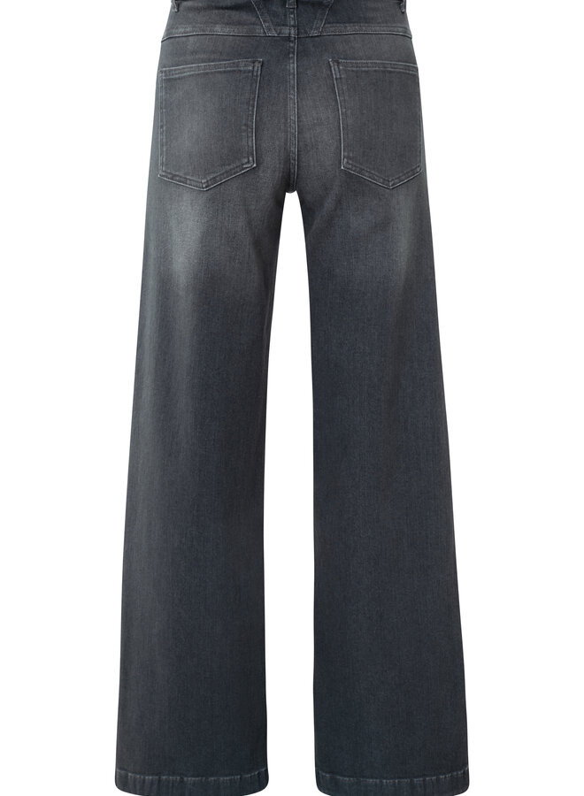 YAYA hw loose wide denim jeans grey (L32)