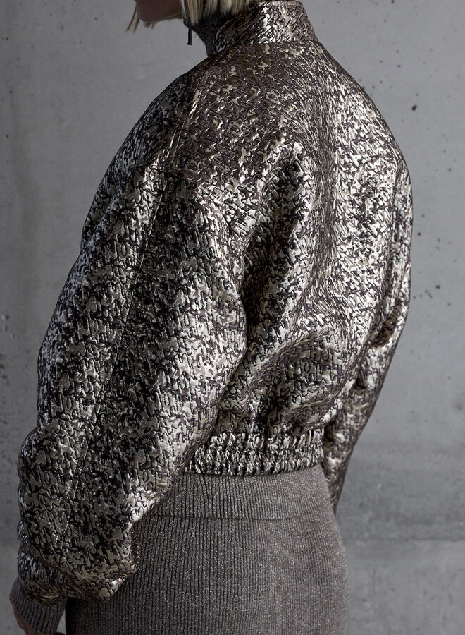 Fds jacket paige metallic mid brown