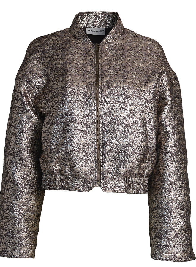 Fds jacket paige metallic mid brown