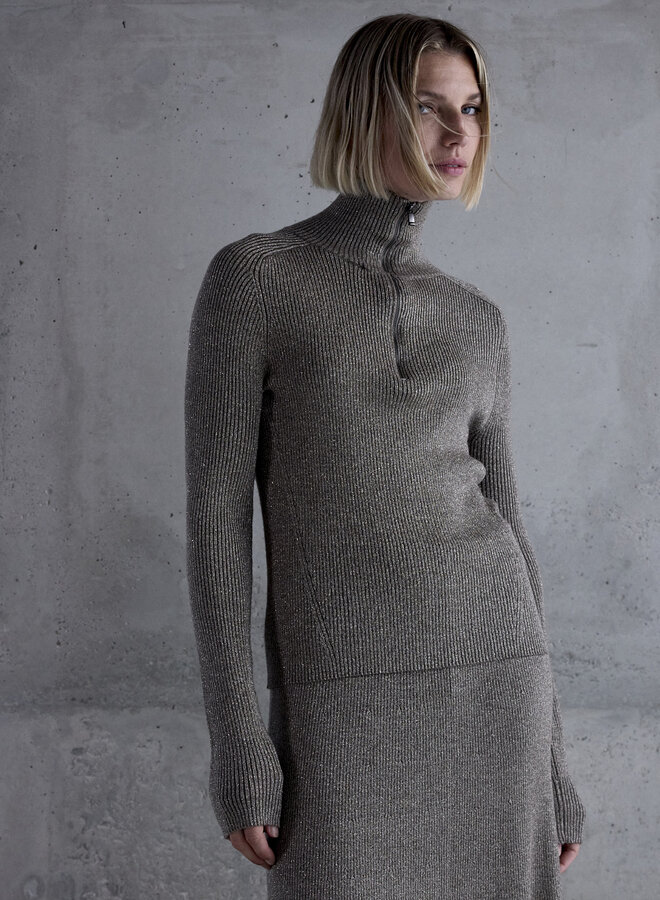 Fds suzy lurex knit camel shimmer