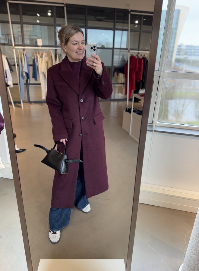 SF alda wool coat fig