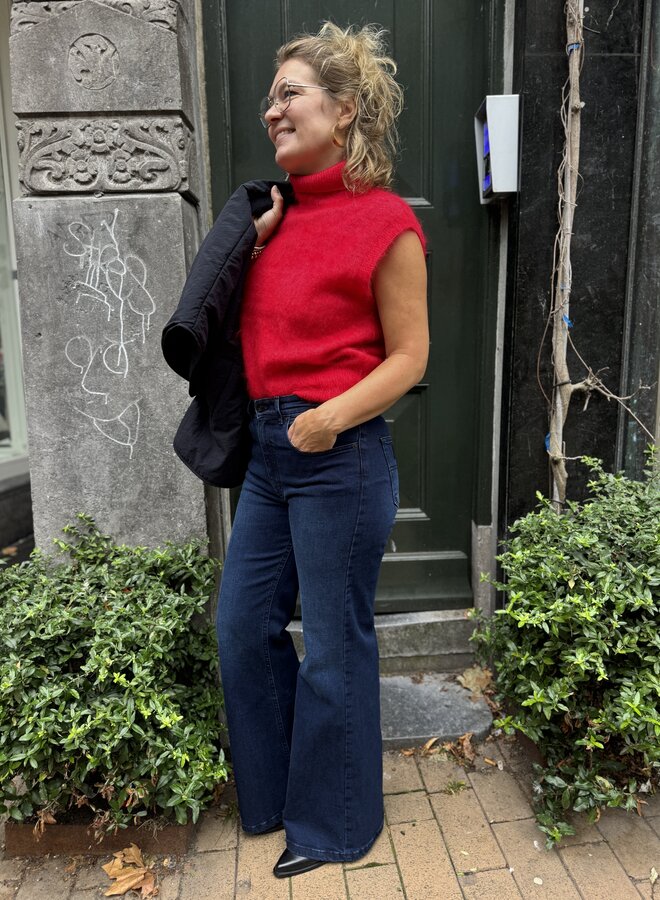 Second F. anneleen knit vest goji berry