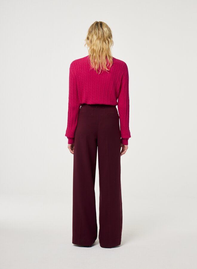 Fabienne C. nelsan trouser deep burgundy