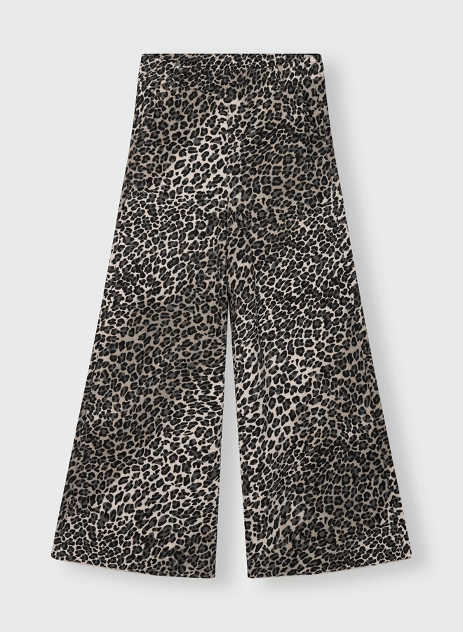 10DAYS wide leg jogger leopard