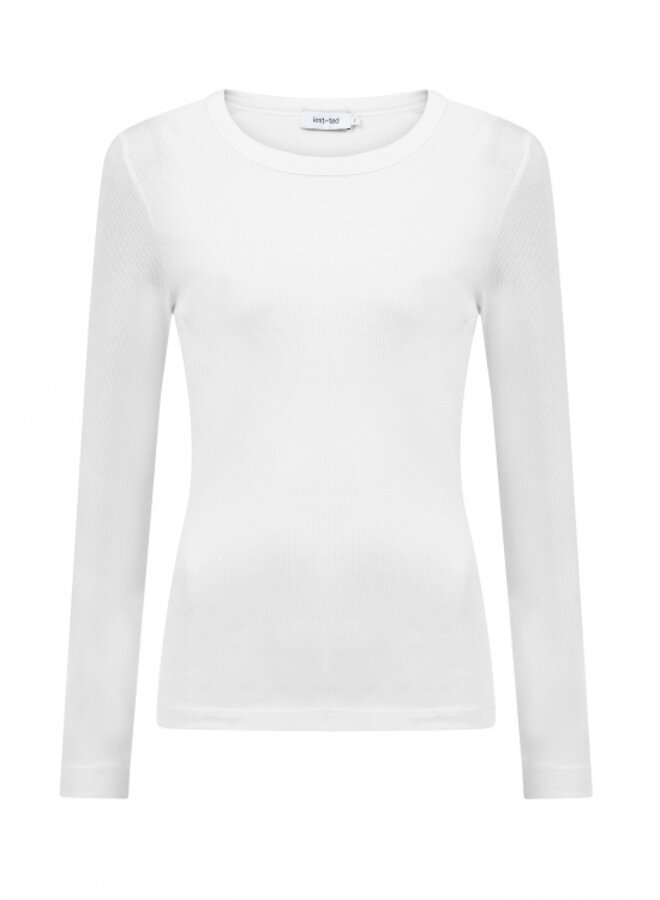 Knit-ted kaley top off white