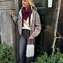 SF W25 cille cashmere blend triangle scarf fig