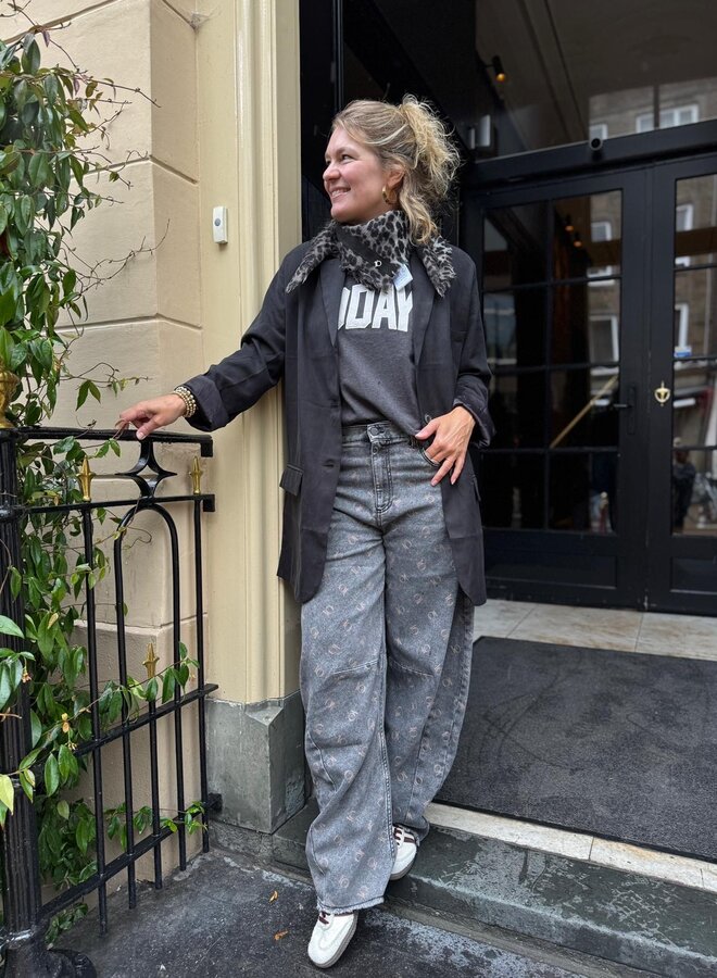 10DAYS western pants monogram black