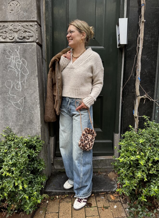 By Bar perle pullover chalk