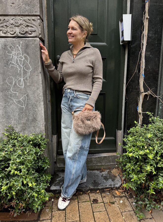 Fds suzy lurex knit camel shimmer