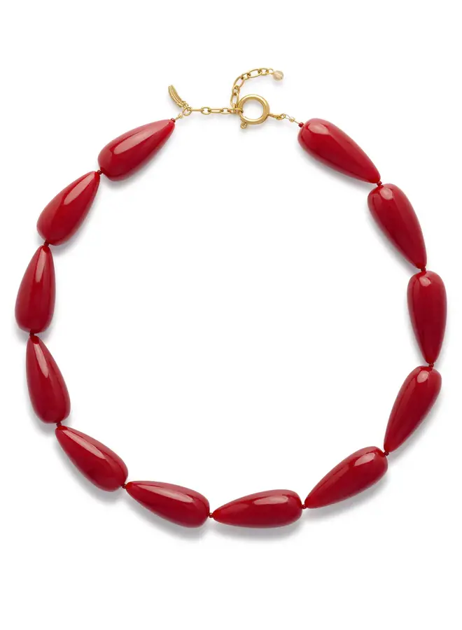 Le Veer muse necklace red