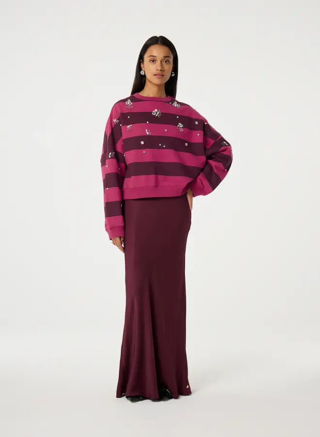 Fabienne C. ronny sweater deep burgundy