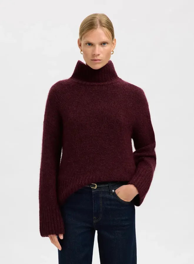 SF gabriella ls knit high neck fig