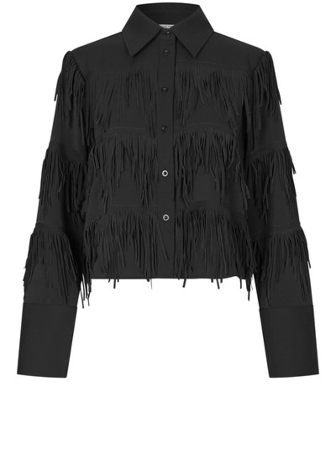 Second F. dancing cropped shirt black