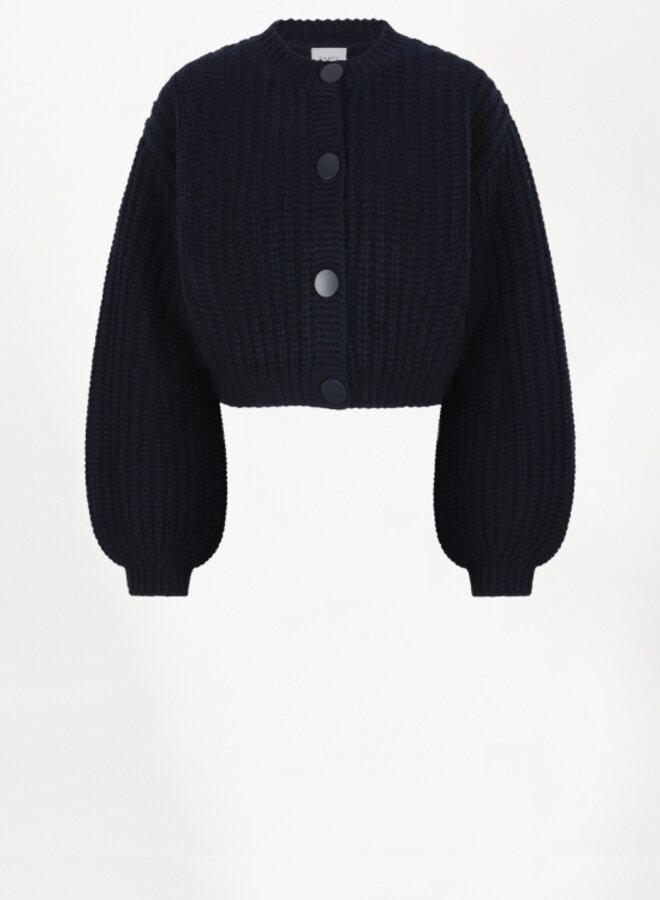 Dante6 zinnia chunky wool cardigan blue