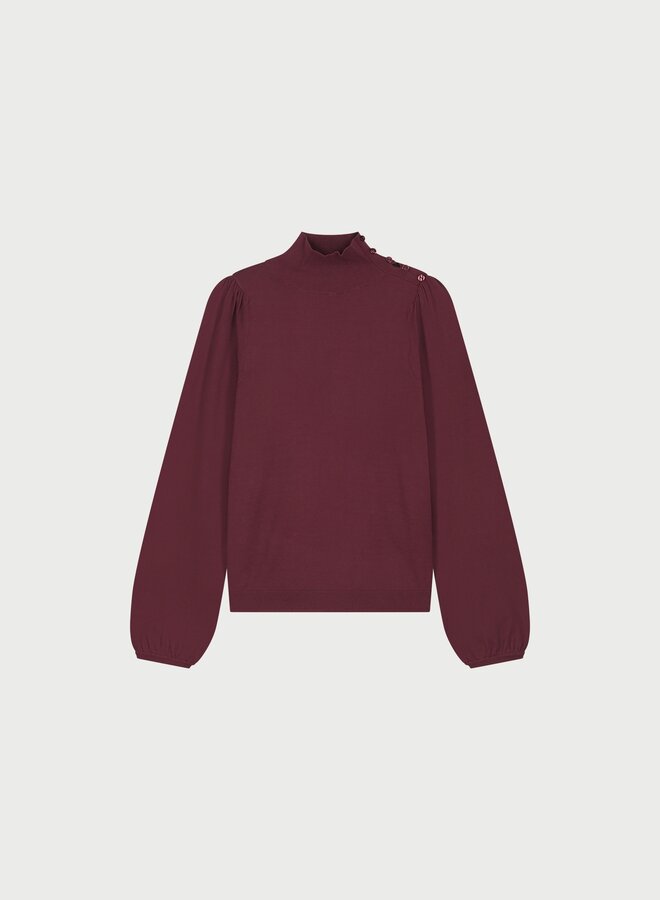 Fabienne C. molly pullover deep burgundy