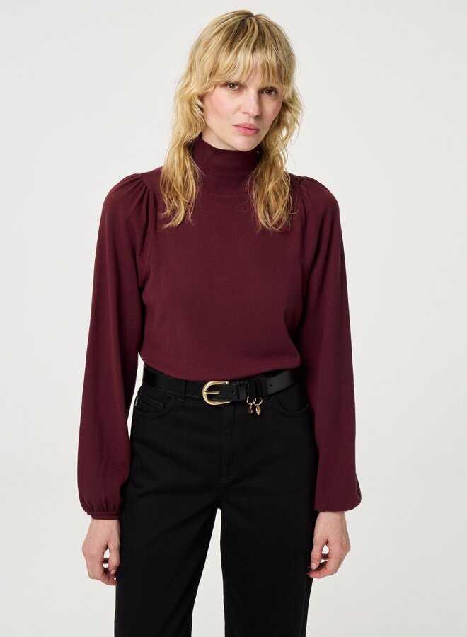Fabienne C. molly pullover deep burgundy