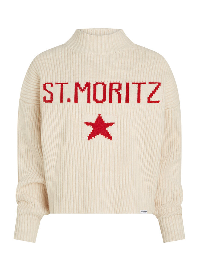 Penn&Ink W25B380LTD jumper ecru red