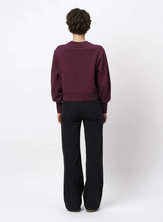 Dante6 lison logo sweater mulberry red