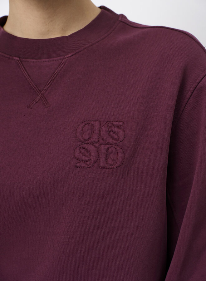 Dante6 lison logo sweater mulberry red