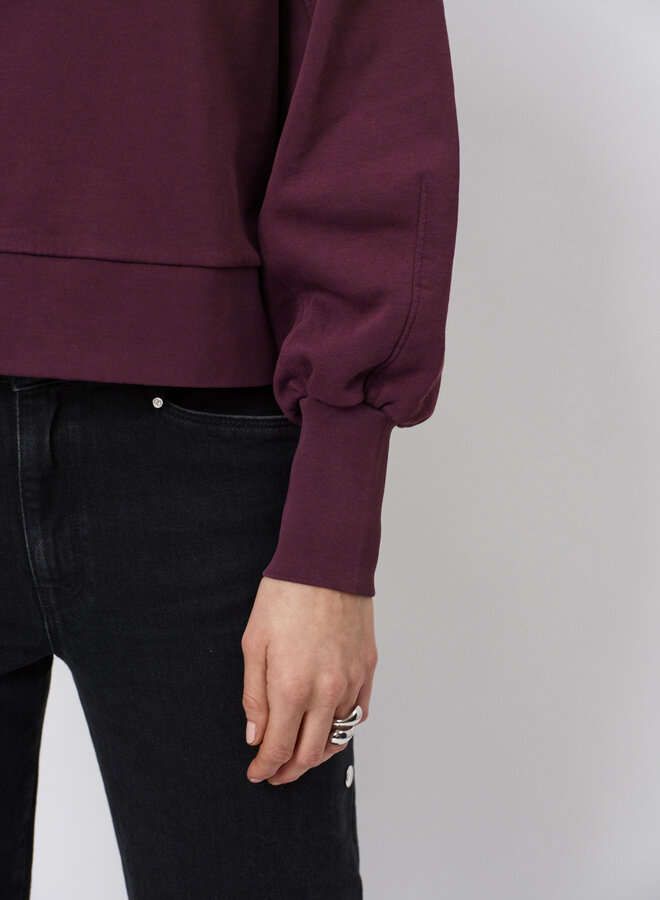 Dante6 lison logo sweater mulberry red