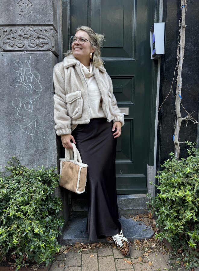 MEW estelle long skirt espresso