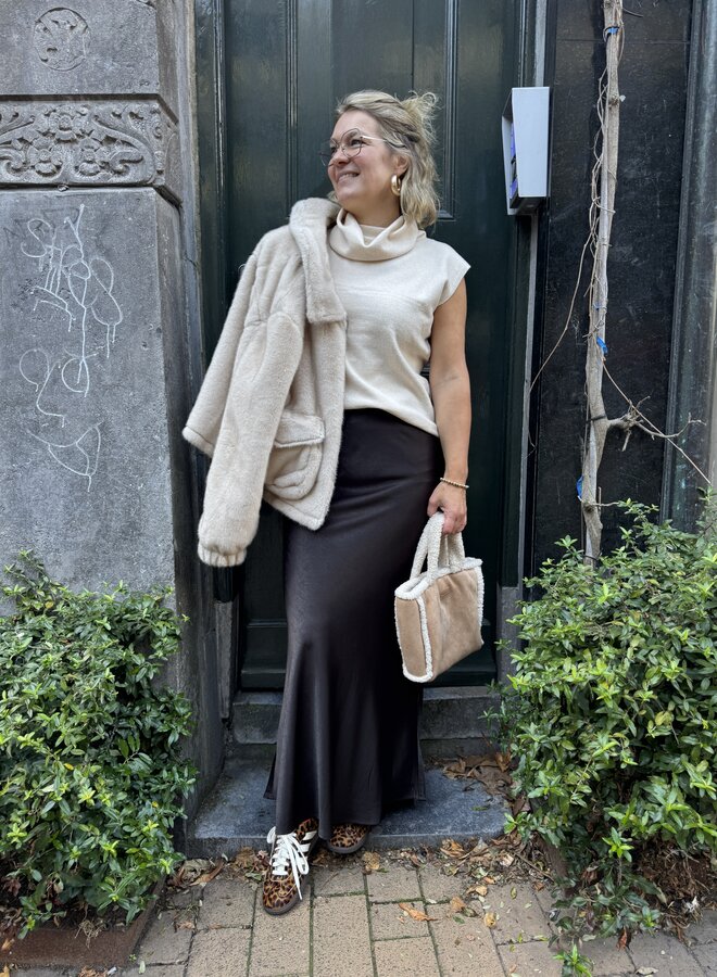 MEW estelle long skirt espresso