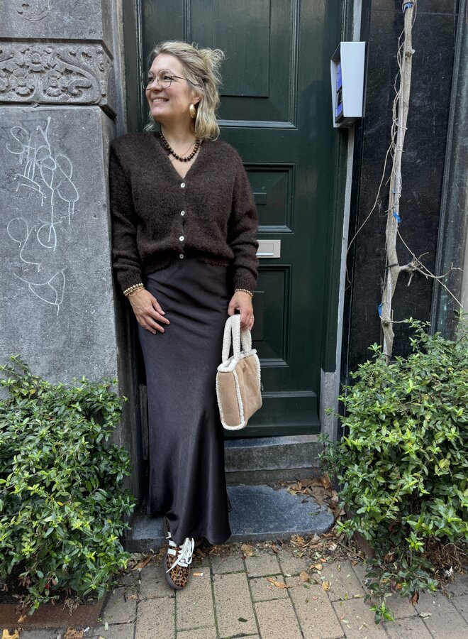 MEW estelle long skirt espresso