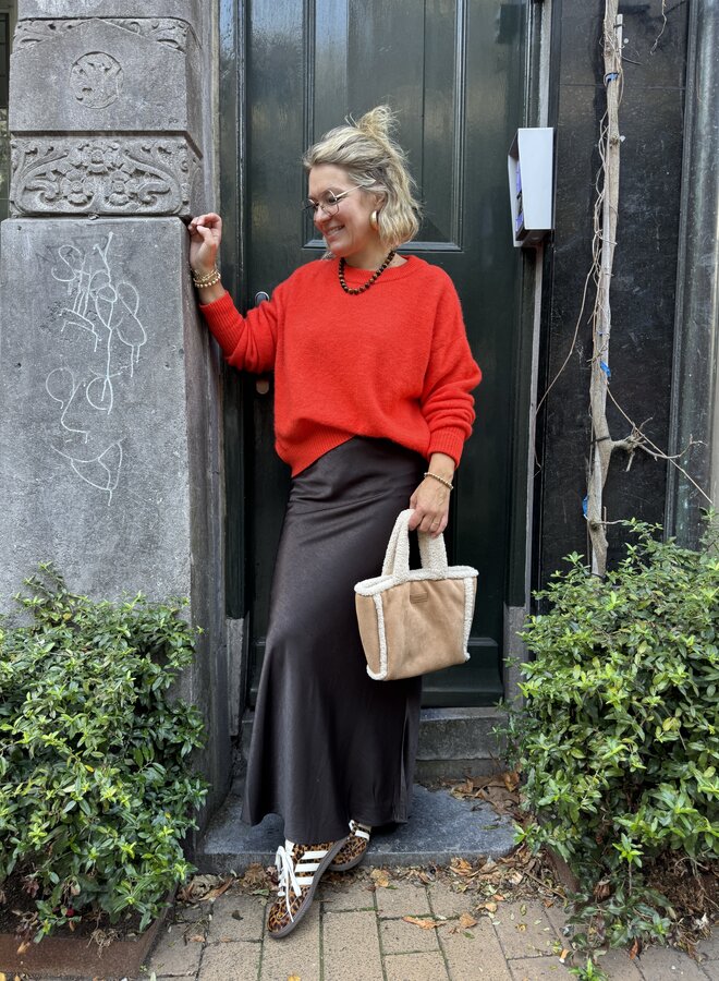 MEW estelle long skirt espresso