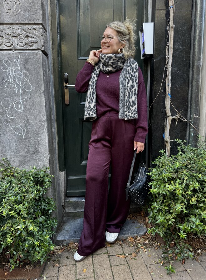 Dante6 jules satin pants mulberry red