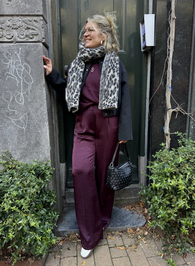 Dante6 jules satin pants mulberry red