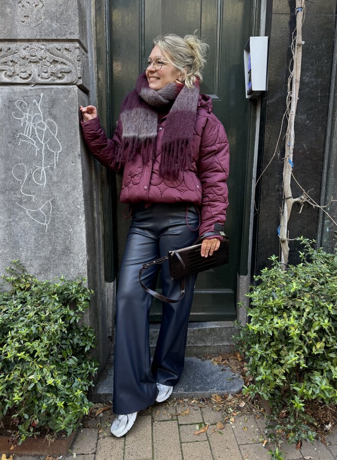 Fabienne C. prisca puffer deep burgundy