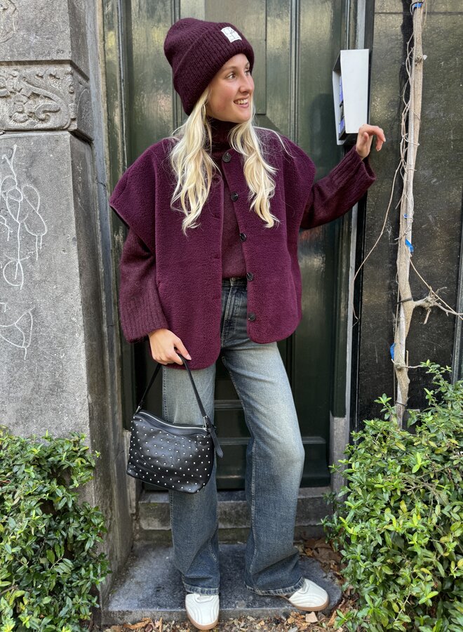 SF smilla short teddy vest fig