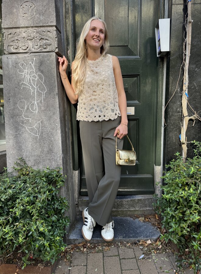 Second F. fique trousers beluga