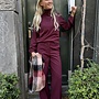 Fabienne C. molly pullover deep burgundy