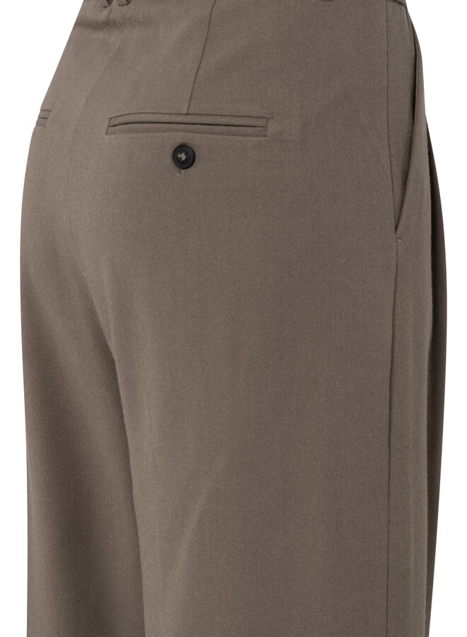 Yaya wide leg trousers dark night grey