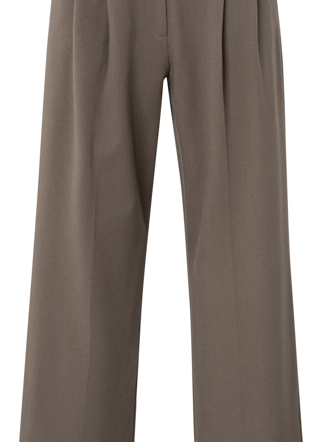Yaya wide leg trousers dark night grey