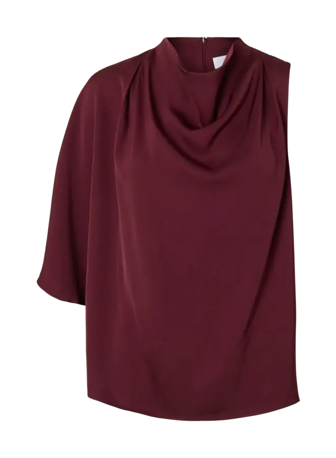SF laurina one shoulder cowl top fig