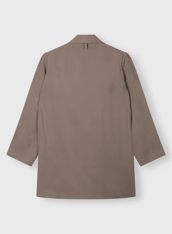 10DAYS W2510 long flowy blazer lyocell moonrock