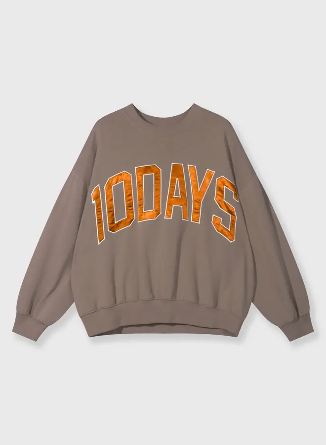 10days W2510 baseball sweater moonrock