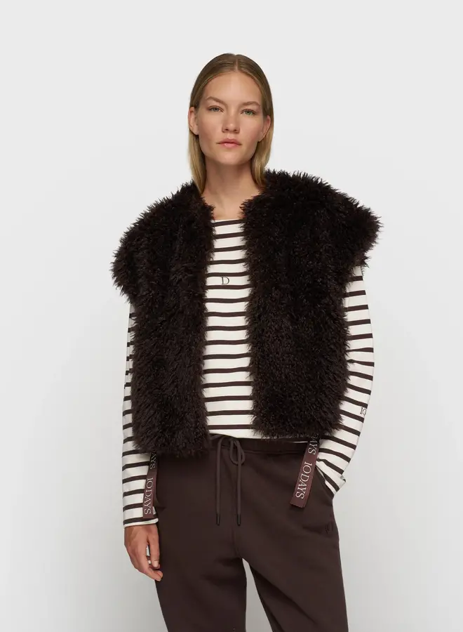 10DAYS W2510 bobbie gilet deep wine