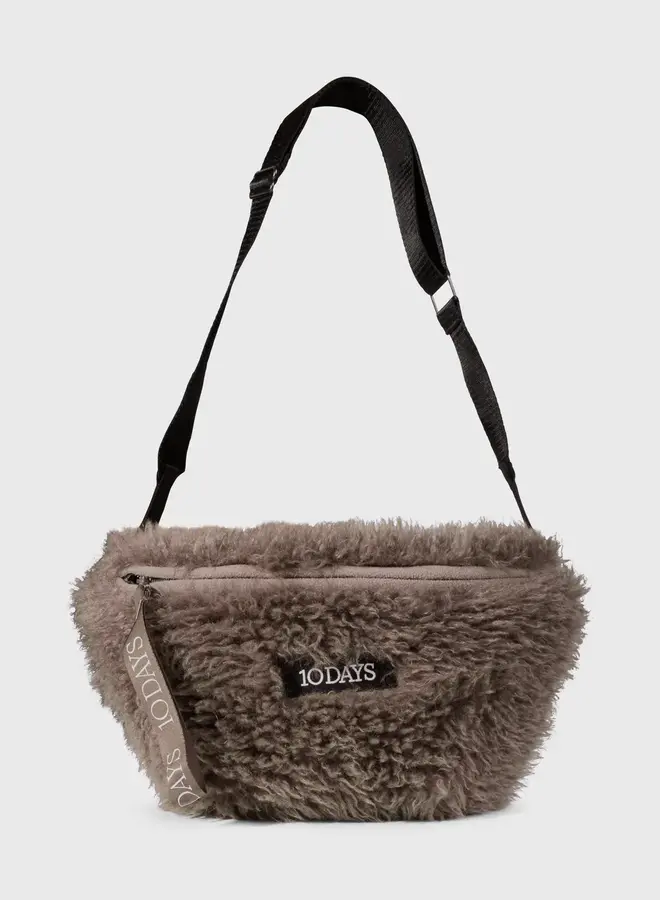 10DAYS W2510 hairy cross body bag moonrock