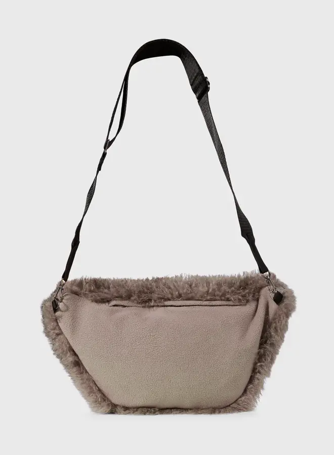 10DAYS W2510 hairy cross body bag moonrock