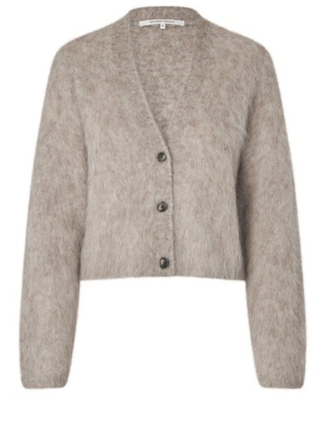 Second F. karla knit cardigan stone