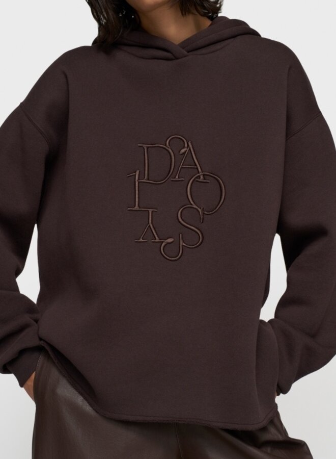 10days statement hoodie embro deep wine