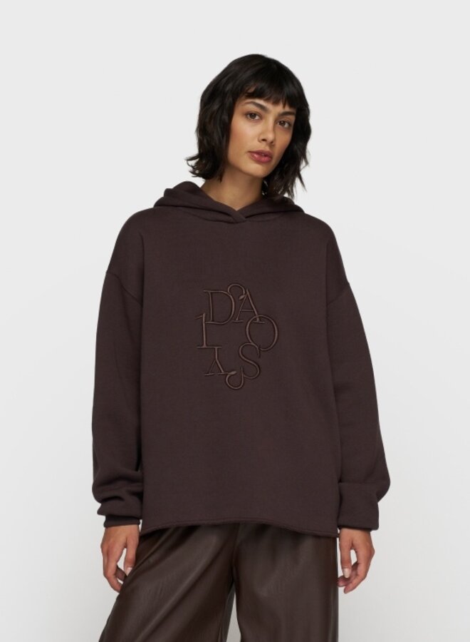 10days statement hoodie embro deep wine