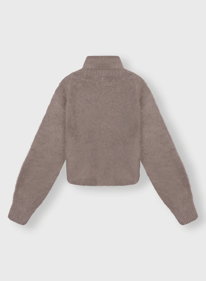 10days cropped knit turtleneck moonrock