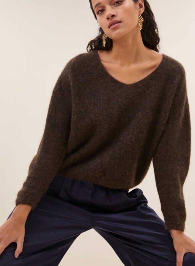 By Bar liv pullover cafe noir