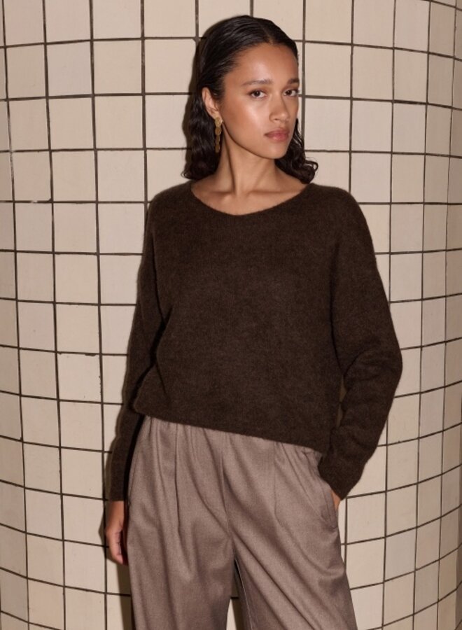 By Bar liv pullover cafe noir