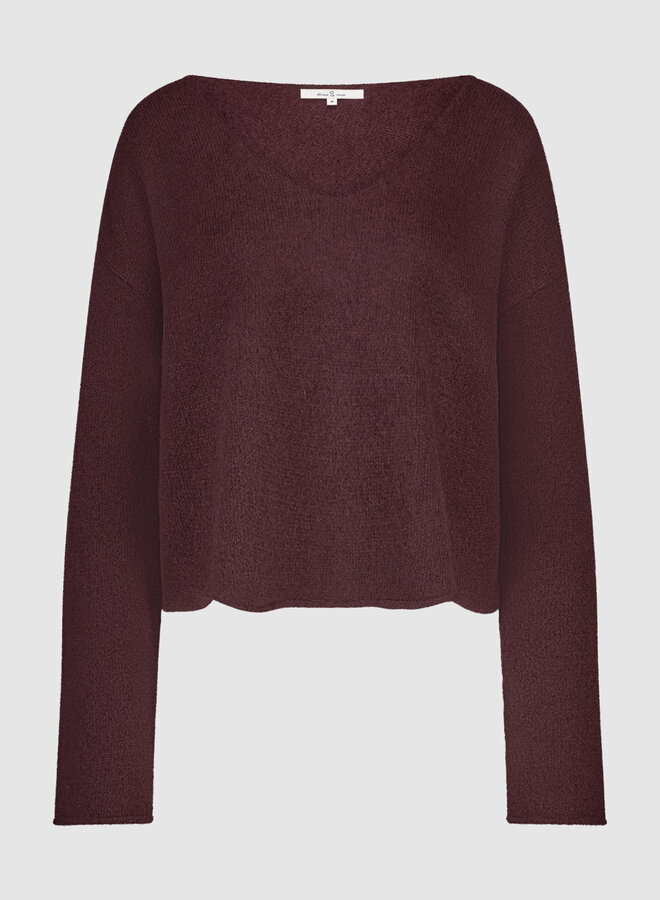 Circle liv knit aubergine